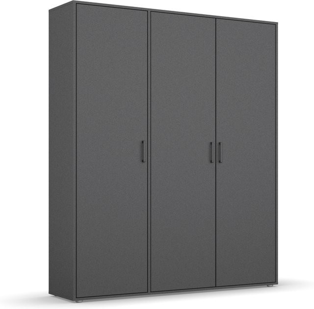 RAUCH BLUE Voyager Drehtürenschrank in Grau mit mattem Finish, B/T/H: 53 x 53 x 194 cm - Bild 1