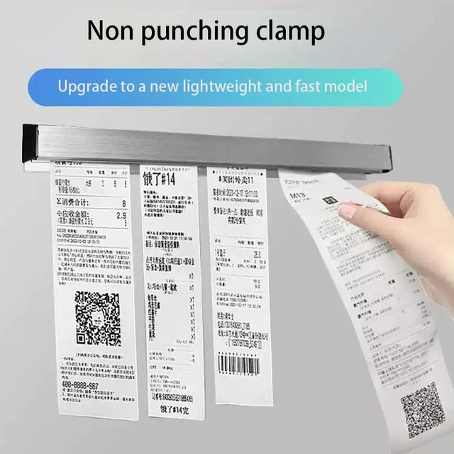 Aluminium Ticketständer und Menühalter in Silber für die Gastronomie und Küche - Bild 1