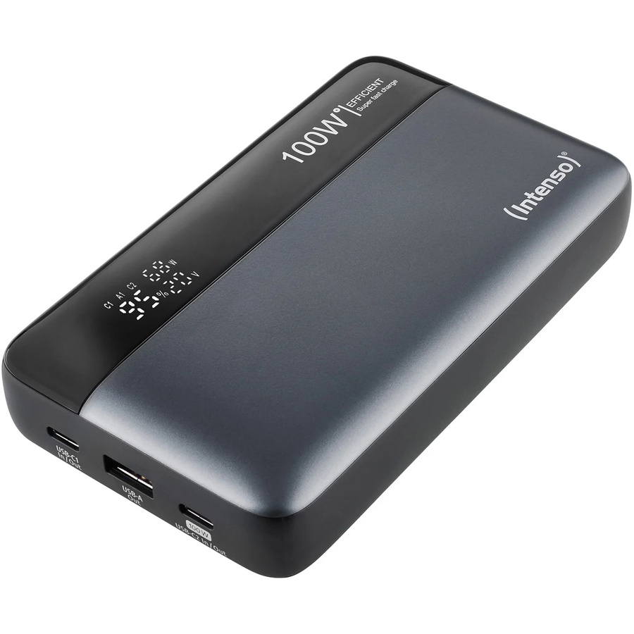 Intenso Powerbank HE20000 mit 20000 mAh in Schwarz oder Grau mit USB-C und USB-A Anschlüssen - Bild 1