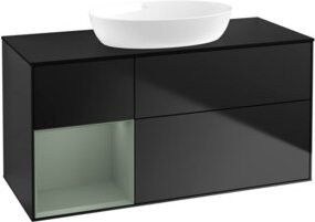 V&B Waschtischunterschrank Finion in Blau lackiert, Breite: 120 cm, Tiefe: 50,1 cm, Höhe: 50,1 cm - Bild 1
