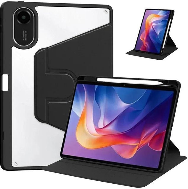 Xiaomi 360 Grad drehbare Acryl Tablet Hülle für Redmi Pad und MiPad in Schwarz - Bild 1