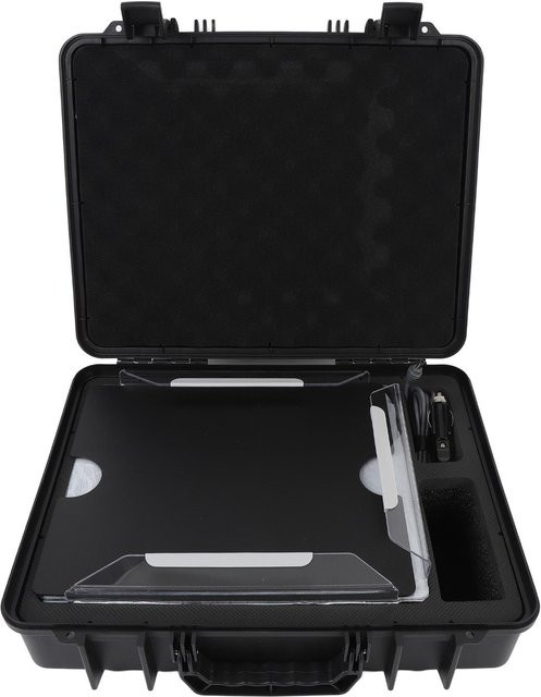 Aimo Wasserfeste Hartschalen-Tragetasche mit Präzisions-Schaumstoff für Ethernet/LAN in Schwarz - Bild 1