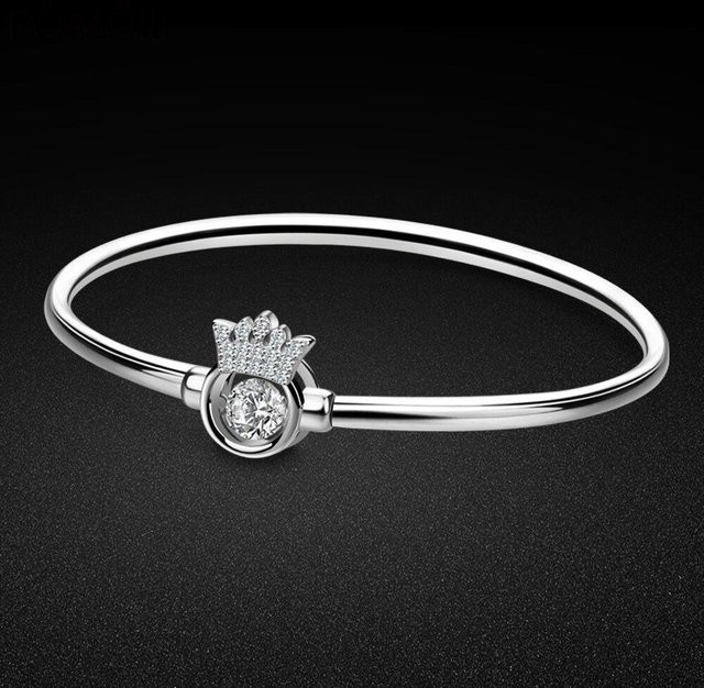 Allbestart Armband, 925 Silber, Zirkonia, Krone, Damen, black - Bild 1