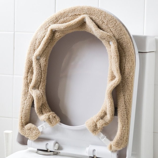 Universeller rutschfester und warmer Toilettensitzbezug für Kinder in quadratischer Form - Bild 1