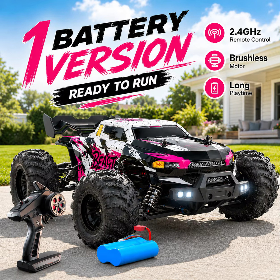 ZNLYRION RC Off-Road Monster Truck, ferngesteuert, mit LED-Scheinwerfern, ab 14 Jahren - Bild 4