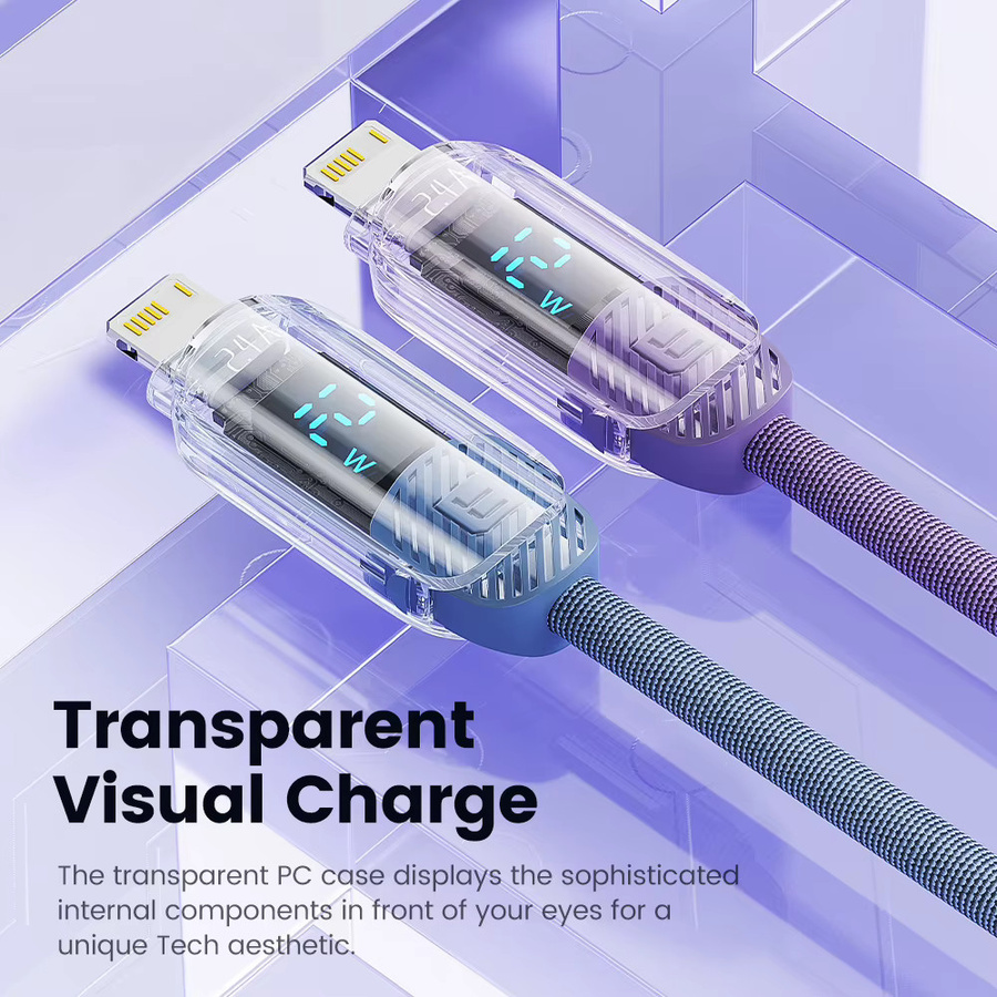 Toocki USB-A auf Lightning Schnellladegerät Kabel für iPhone und iPad in Schwarz - Bild 3