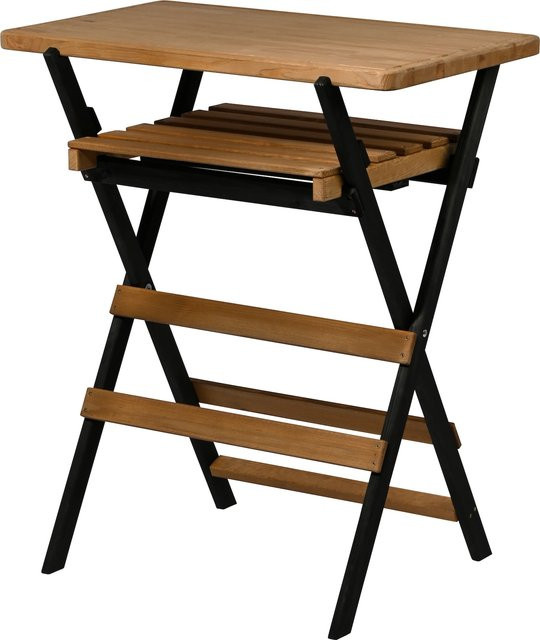 dobar Klappbarer Multifunktionstisch aus Holz in Braun, B/T/H: 70 x 44 x 81 cm - Bild 1