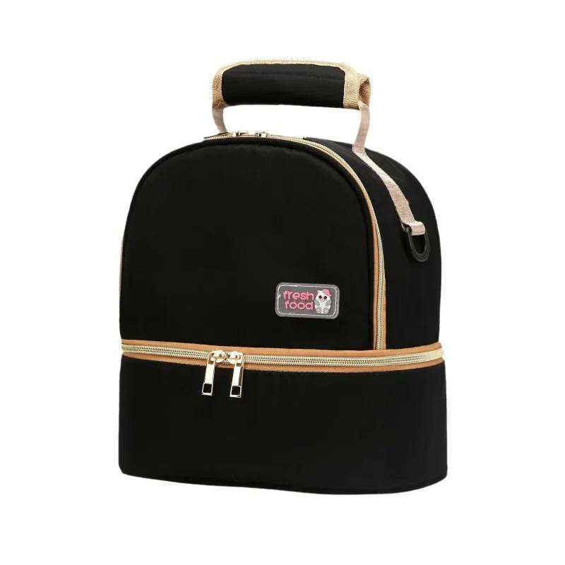 Super Six Isolierter Milchaufbewahrungsrucksack in Schwarz aus strapazierfähigem Oxford-Stoff und Nylon - Bild 3