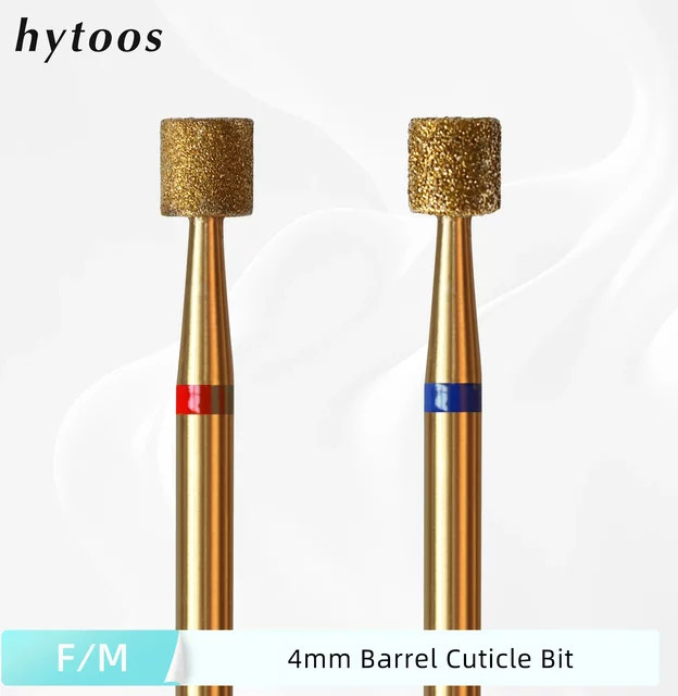 HYTOOS Nagelbohrer Barrel Cuticle Clean, Titan, 4 mm - Bild 1