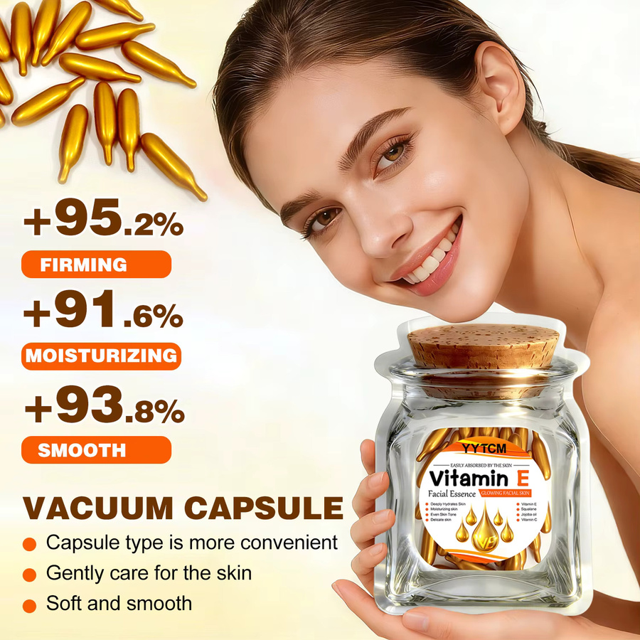 Vitamin E Squalan Feuchtigkeitskapsel-Essenz, Gesicht - Bild 2