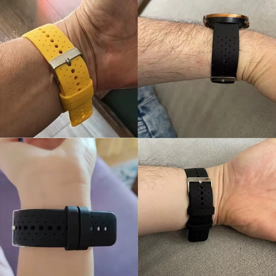 Amazfit Uhrenarmband Silikon, Schwarz, Unisex - Bild 4