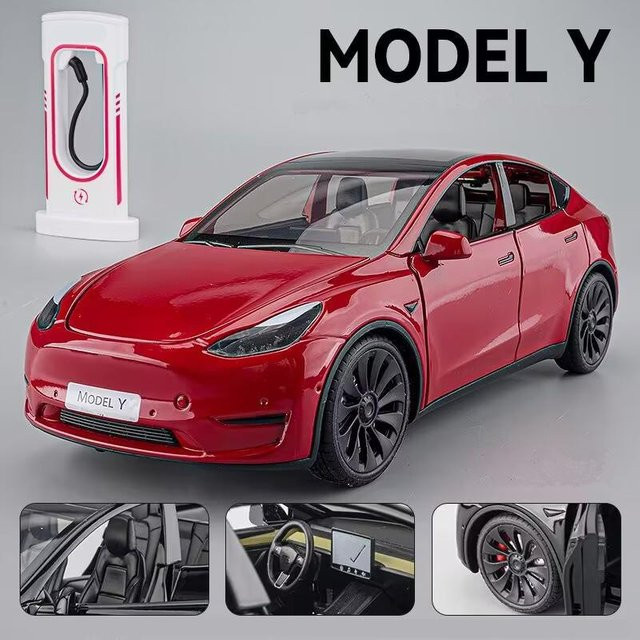 Linyi toy car Modell Y 3 S SUV, Spielzeugfahrzeug, 1:24, Metall, mit Licht und Sound, ab 18 Jahren - Bild 1