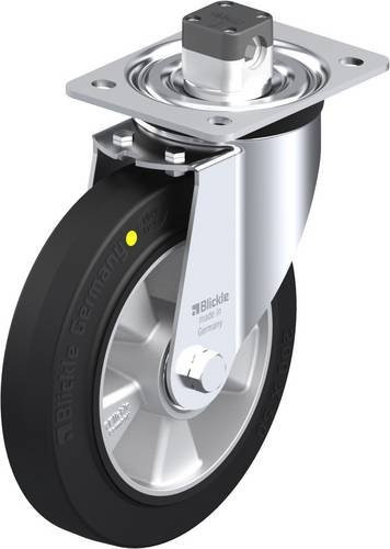 Blickle L-ALEV 200K-CS11-EL Lenkrolle mit Feststeller in Blau und Schwarz, Rad-Durchmesser: 20 cm, Tragfähigkeit: 400 kg - Bild 1