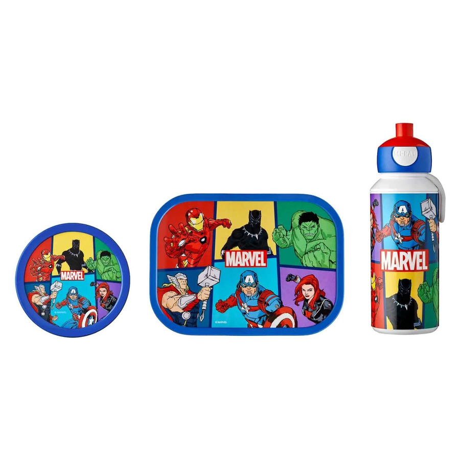 Mepal Campus Lunchset 3-teilig mit Brotdose, Trinkflasche und Obstbox in Multicolour - Bild 2