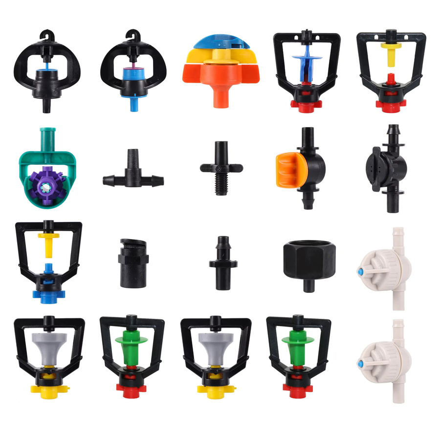 TOHONGADON Rotationssprinkler für die Gartenbewässerung mit 360 Grad Drehung und Zerstäubungsdüse, Wandmontage, 6mm - Bild 4