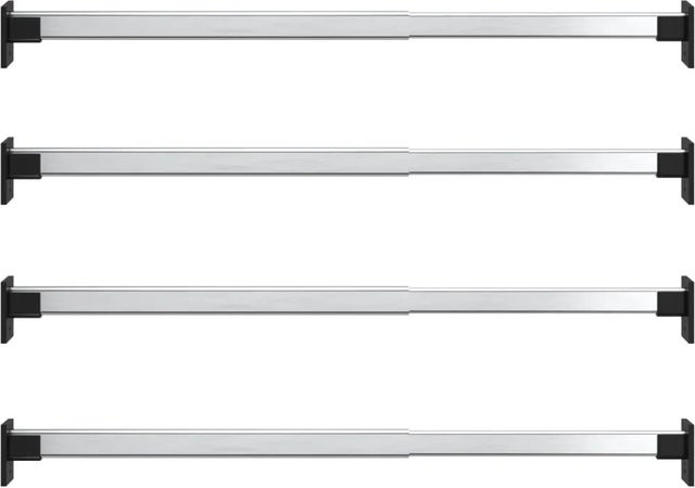 vidaXL Teleskop-Kleiderstangen 4er Set aus Metall in Silber, verstellbare Länge 58-100 cm - Bild 2