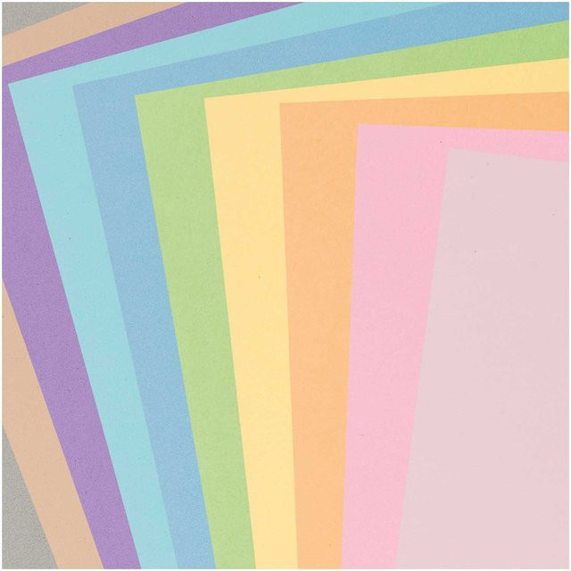 Rico Design Moosgummimix in 10 Pastellfarben, 2mm Stärke, B: 20 cm, H: 30 cm - Bild 1