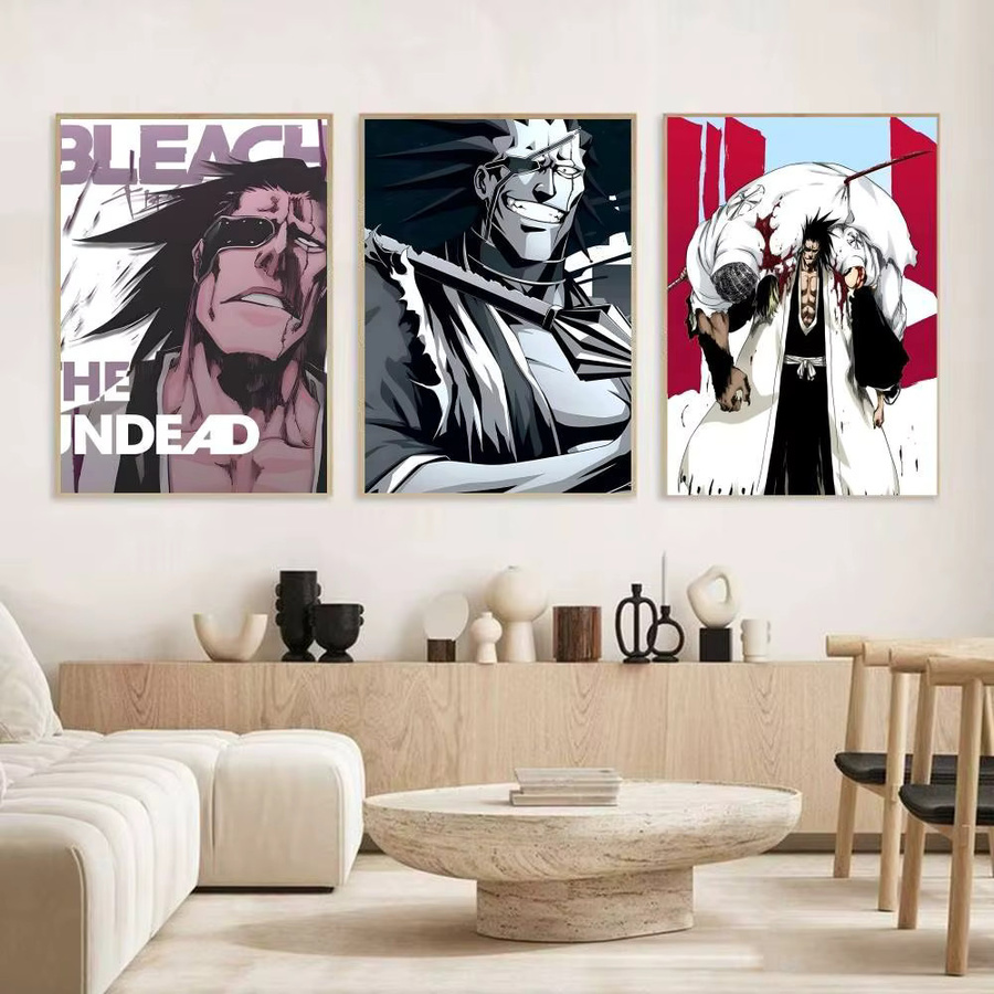 Selbstklebender Anime Poster Druck Kenpachi Zaraki Multicolour aus Papier - Bild 3