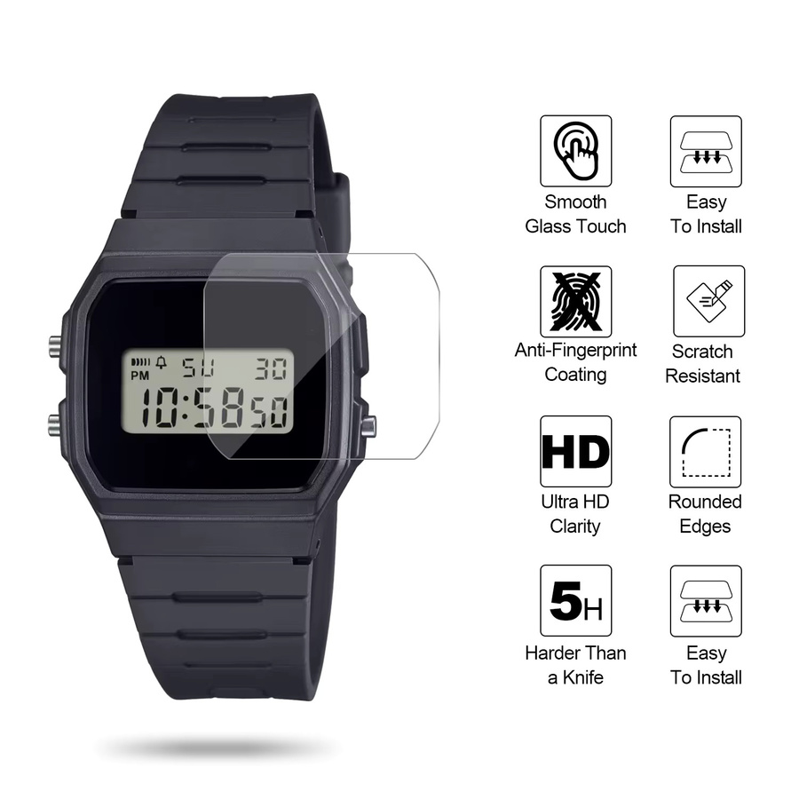 YIFILM Smartwatch-LCD-Schutzfolie, Kunststoff, Schwarz, Herren - Bild 3