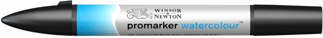Winsor & Newton Promarker Aquarellmarker Cerulean Blue Hue mit Brush Spitze für Profis - Bild 1
