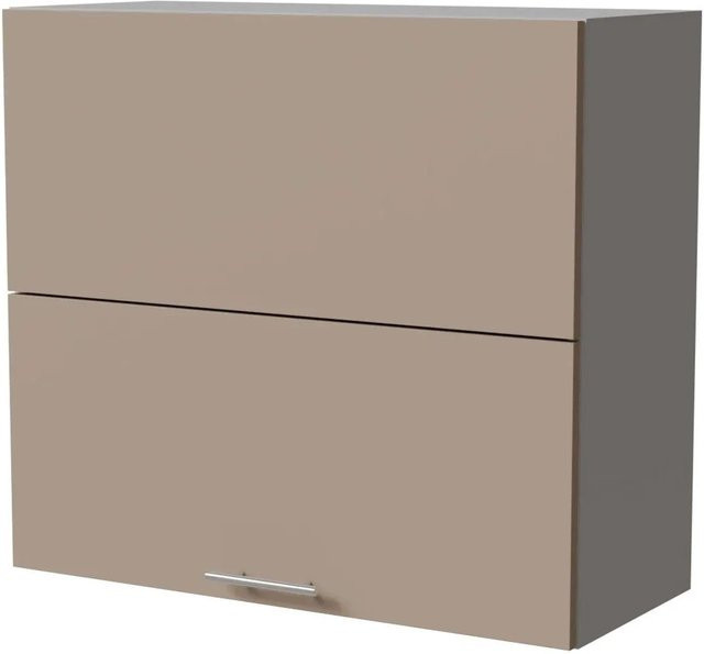 Feldmann-Wohnen Klapphängeschrank Brerra W8B/80-AV in Graubeige Matt, B/T/H: 80 x 32,5 x 72 cm - Bild 1