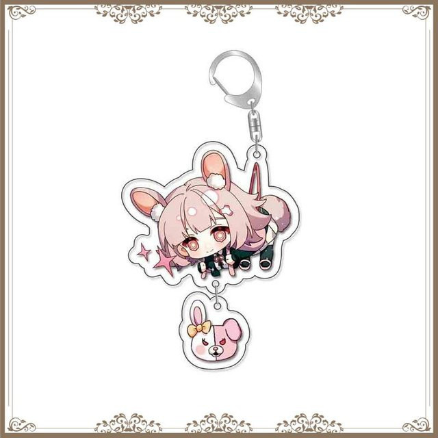 Schlüsselanhänger Monokuma Danganronpa Naegi Makoto, Kunststoff, Unisex, white - Bild 1