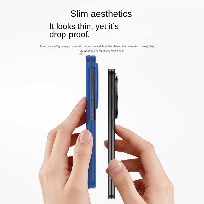 Ultradünne Hartschutz-Hülle für OPPO Find N6 Find N5 Find N3 in Blau mit Kameraschutz und stoßfestem Design - Bild 3