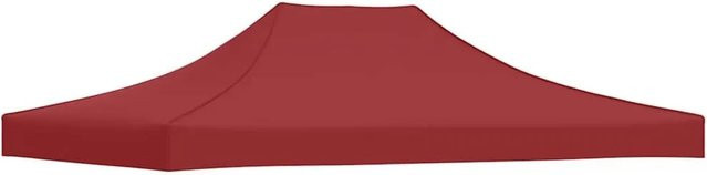 vidaXL Partyzelt-Dach für Faltpavillon in Burgunderrot, B/T: 4,5 x 3 m, aus Polyester Oxford-Gewebe - Bild 1