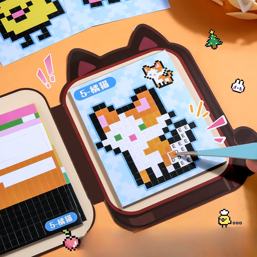 TWBEB Pixel Art Stickerbuch, Mini-DIY-Scrapbook, für Kinder - Bild 2