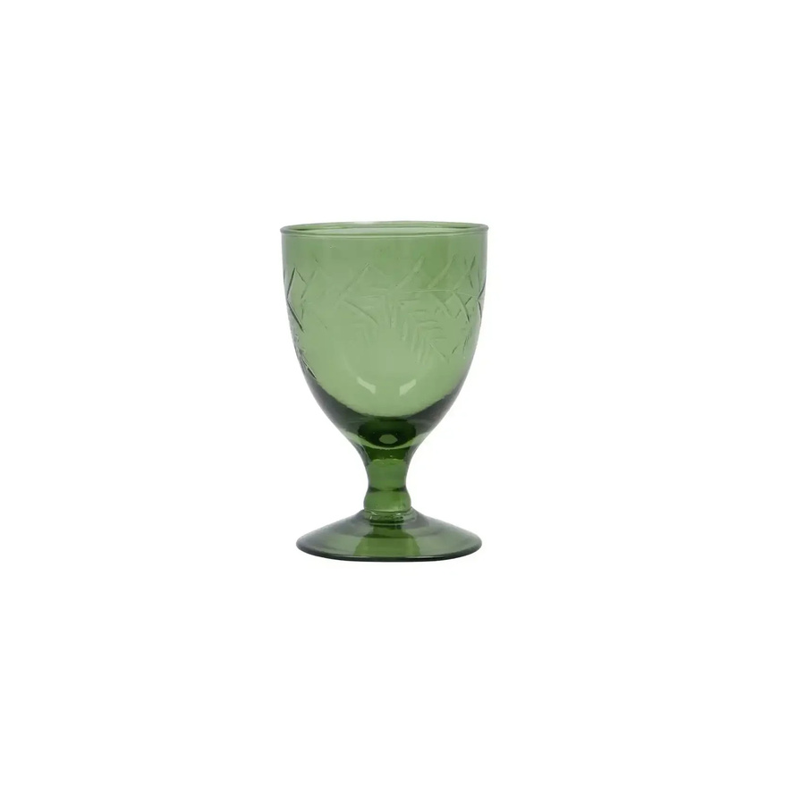 House Doctor Vintage Weinglas grün mit kurzem Stiel 24cl - Bild 1
