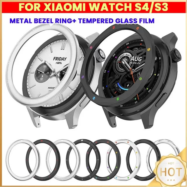 Xiaomi Uhrenzubehör Lünette, Silber, für Xiaomi Uhr S4/S3 ESIM - Bild 1