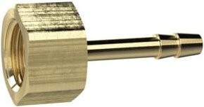 Riegler Aufschraubschlauchtülle aus Messing in Gold, G 1/4, für Schlauch LW 12 mm, SW 17 - Bild 1