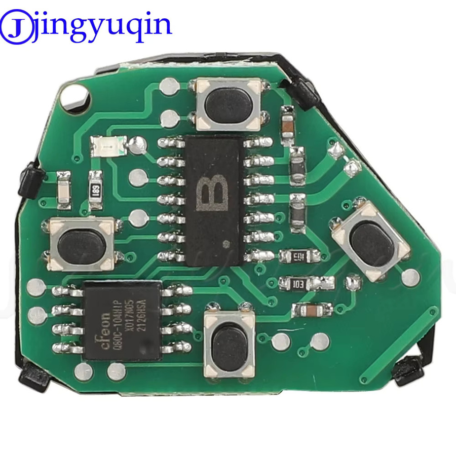 Jingyuqin Auto Fernbedienung Schlüssel für Toyota Corolla Avensis Yaris Verso Auris, 433 MHz ID-G Chip, 2/3 Tasten, Schwarz - Bild 5