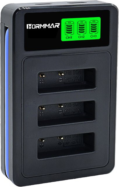 Sony NP-BX1 Akkuladegerät in Schwarz für Cyber-Shot DSC-HX300, DSC-HX50, DSC-HX50V/B, DSC-HX50VB, DSC-HX60V, DSC-HX90 und DSC-HX90V - Bild 1