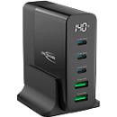 Ansmann Desktop Ladegerät DC5140PD 140W mit Display, 2x USB-A und 3x USB-C, Schwarz - Bild 2
