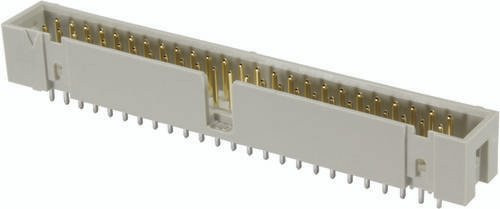 Harting Messerleiste 09185606324 aus Messing in Grau mit 2 Reihen - Bild 1