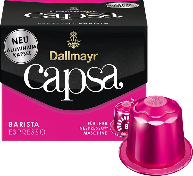 Dallmayr capsa Espresso Barista XXL, Kaffeekapseln, Nespresso Original, 39 Stück - Bild 1
