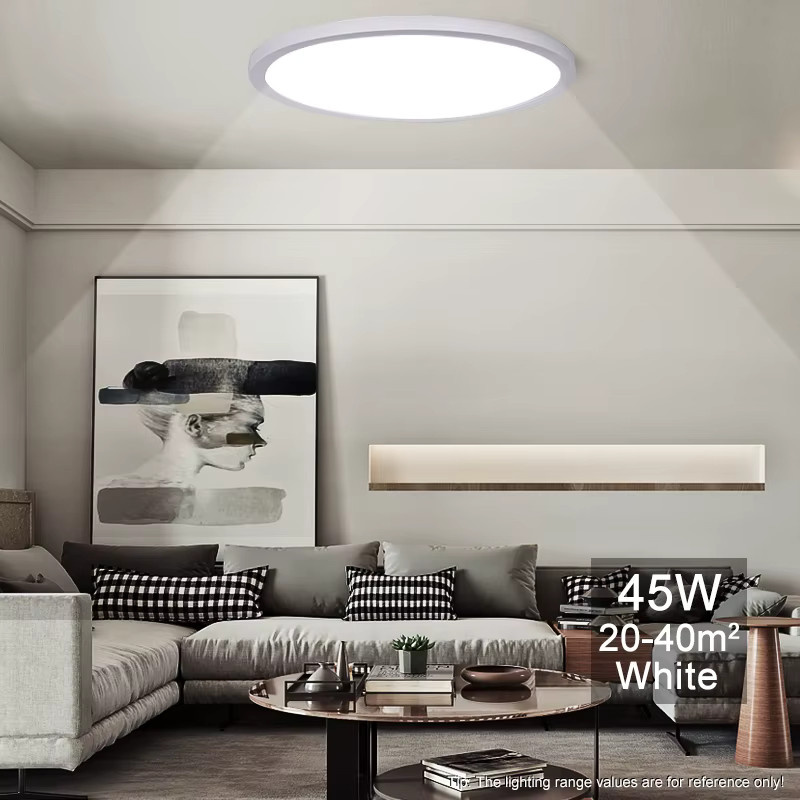 BENEWTON Ultradünne LED-Deckenleuchte in Weiß mit App-Fernbedienung für Wohnzimmer und Schlafzimmer - Bild 4
