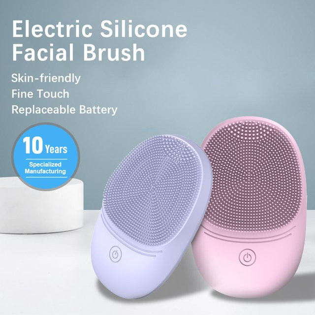 Elektrische Silikon-Gesichtsreinigungsbürste mit Schallvibration, Unisex - Bild 1