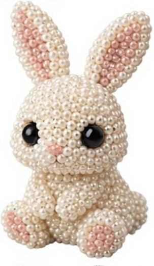 LydiaBlack DIY Tier-Perlen-Set, Tier-Bastelset, Rabbit - Bild 1
