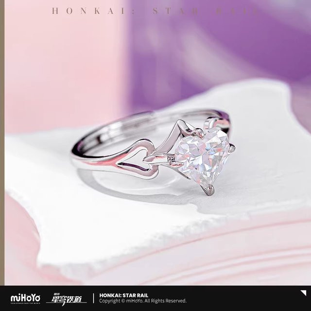 miHoYo Ring, Silber, Kristall, Unisex - Bild 1