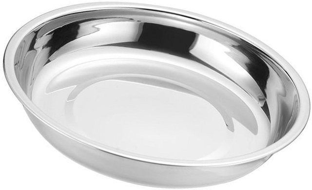mfySpace Essteller aus 304 Edelstahl, rund, Farbe: Weiß, Durchmesser: 16 cm - Bild 1