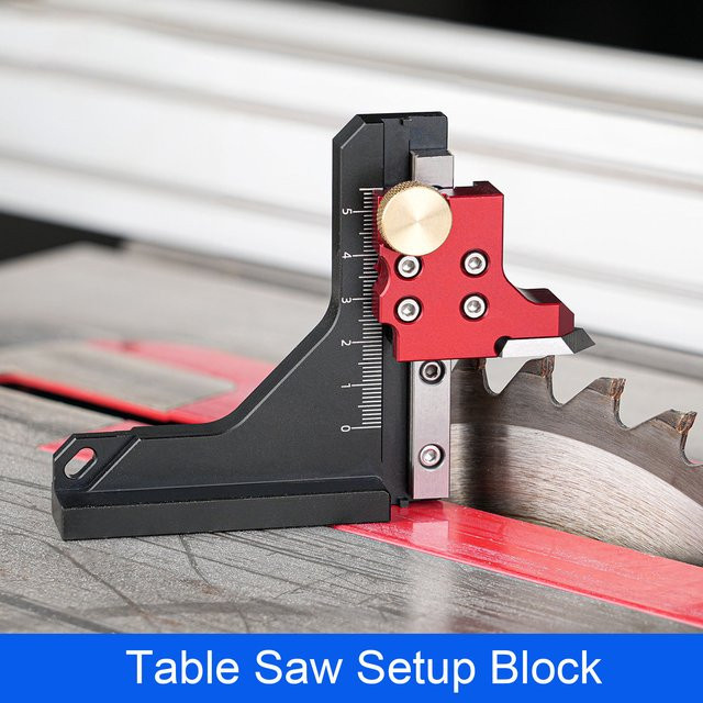 DOACT Tischkreissägen-Höhenlehre aus Aluminiumlegierung in Multicolour als hochpräzises Tiefenmesslineal und Setup-Block für die Holzbearbeitung am Frästisch - Bild 1