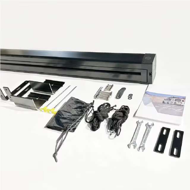 Ausziehbare Offroad-Auto-Dachmarkise für 4x4 und 4WD Camping in Schwarz - Bild 5