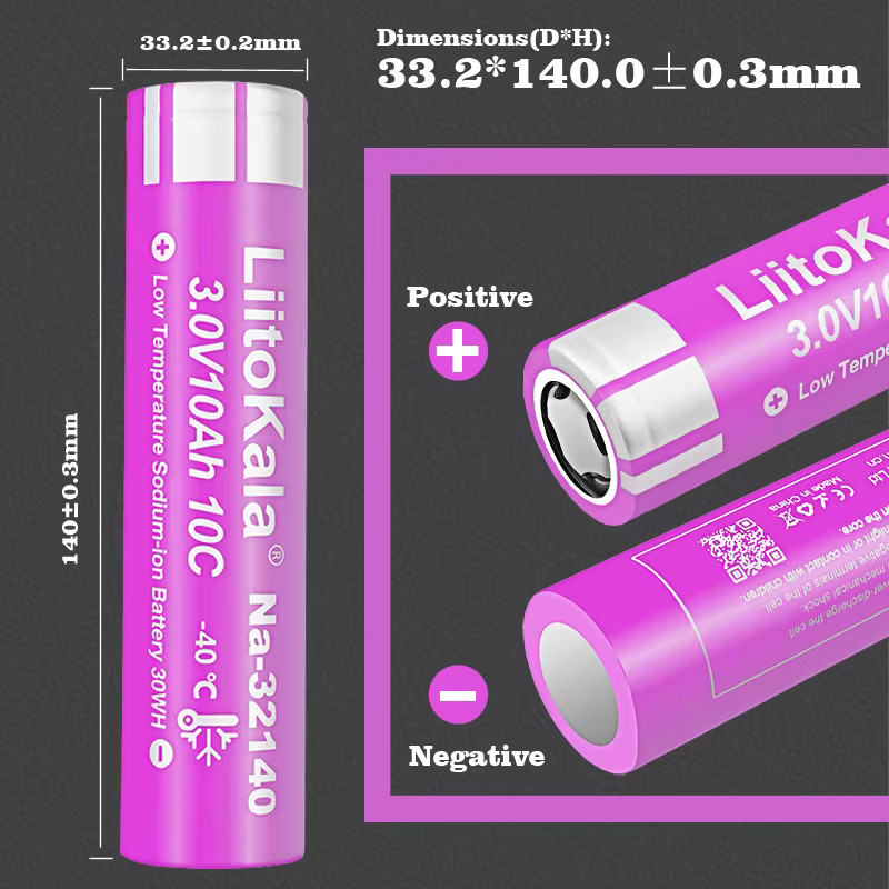 LiitoKala 32140 Natrium-Ionen-Akku 3 V 10000 mAh 10 Ah - Bild 4