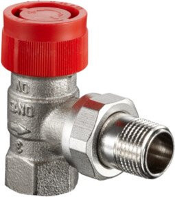 Oventrop Thermostatventil Baureihe AF DN 20, Eckventil aus vernickeltem Messing, einstellbar - Bild 1