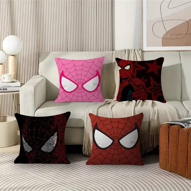 Beast Kingdom Spider-Man Kissenbezug aus Plüsch in Pink, quadratisch, B/B/H: 30 x 30 x 30 cm - Bild 1