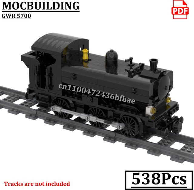 MOCBUILDING GW 5700 Zugmotor Dampflokomotive, Konstruktionsspielzeug - Bild 1