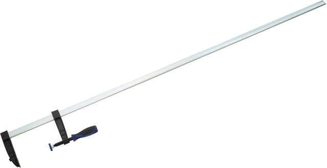 LUX-TOOLS Schraubzwinge aus Temperguss in Silber, Spannweite: 150 cm, Breite: 12 cm - Bild 1