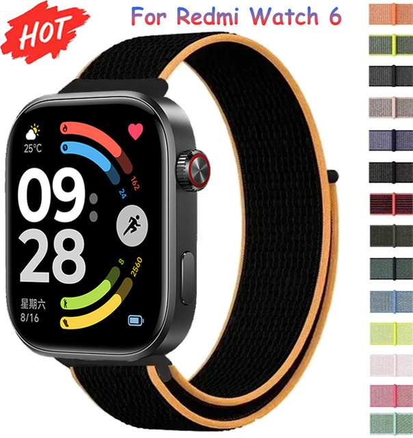 Xiaomi Uhrenarmband Nylon, Schwarz, für Redmi Watch 4, 5, 6, Mi Band 8 Pro, 9 Pro - Bild 1